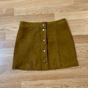 Suede Skirt